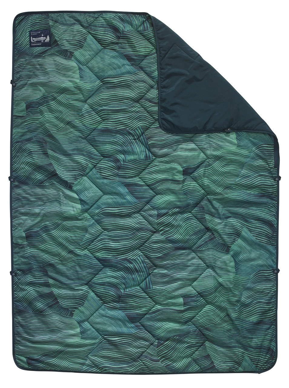 Thermarest Stellar Decke (green-wave-print) 3 Thermarest Stellar Decke (green-wave-print)