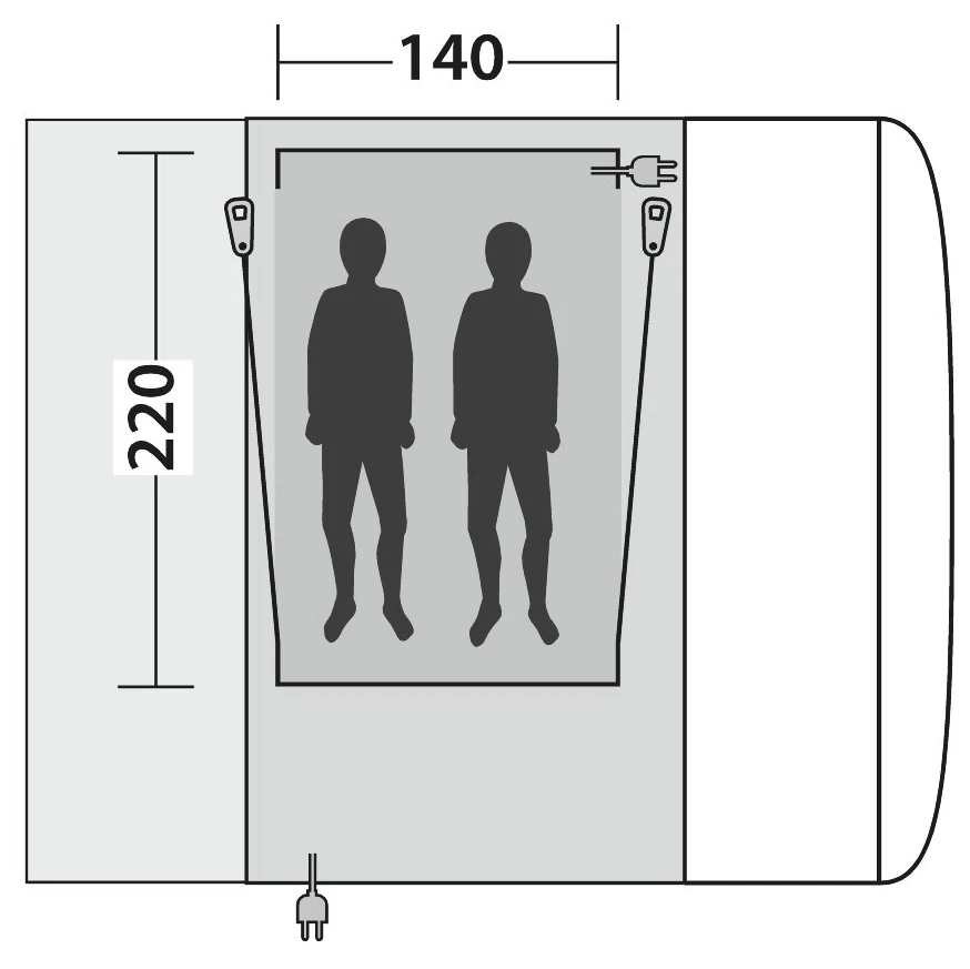 Outwell Inner Parkville 200SA/Maryville 260SA Flex - Innenzelt 4 Outwell Inner Parkville 200SA/Maryville 260SA Flex - Innenzelt – Bild 2