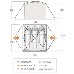 Vango Tryfan 300 - 3-Personen Zelt 15 Vango Tryfan 300 - 3-Personen Zelt -Deuter Verkaufs-Shop vango tryfan 300 3 personen zelt detail 7