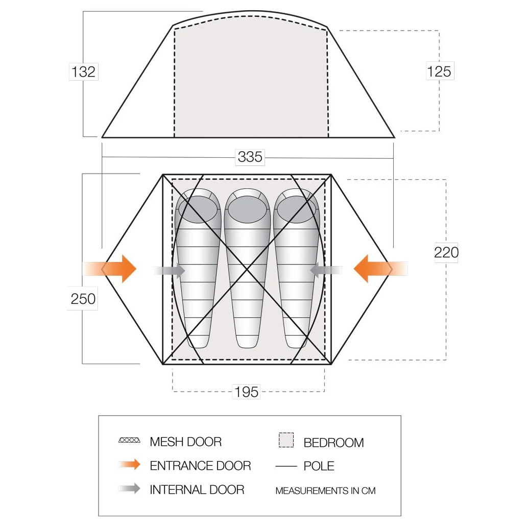 Vango Tryfan 300 - 3-Personen Zelt 9 Vango Tryfan 300 - 3-Personen Zelt – Bild 7