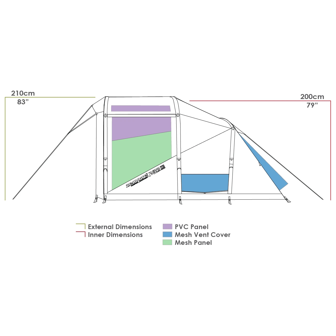 Evo TS - 4-Personen Zelt 7 Evo TS - 4-Personen Zelt – Bild 5