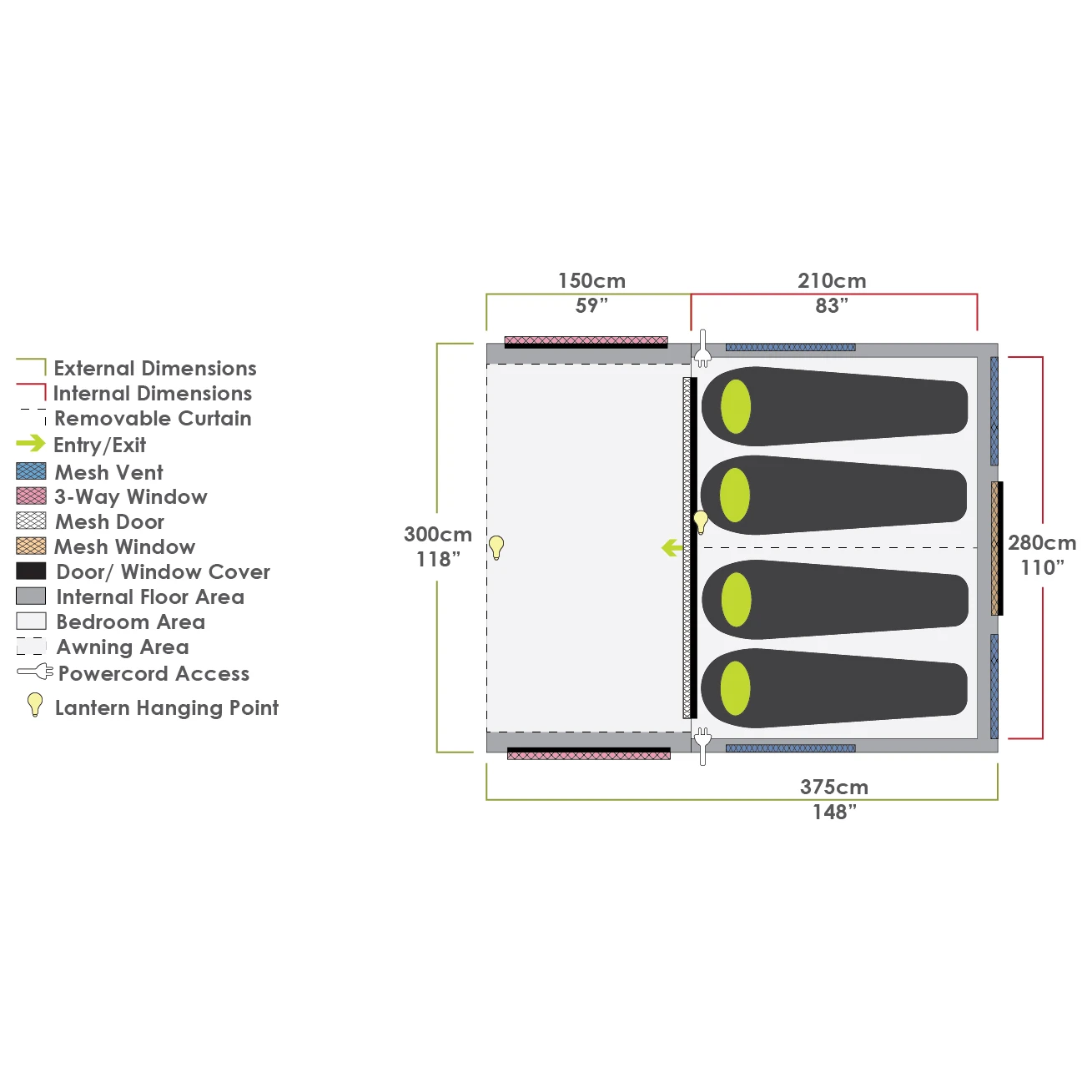 Evo TS - 4-Personen Zelt 8 Evo TS - 4-Personen Zelt – Bild 6
